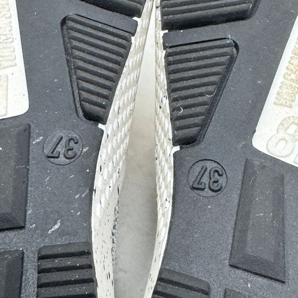 P448 Women’s Size 37 Black Silver Glitter Mesh Chunky Sneakers - Picture 12 of 14